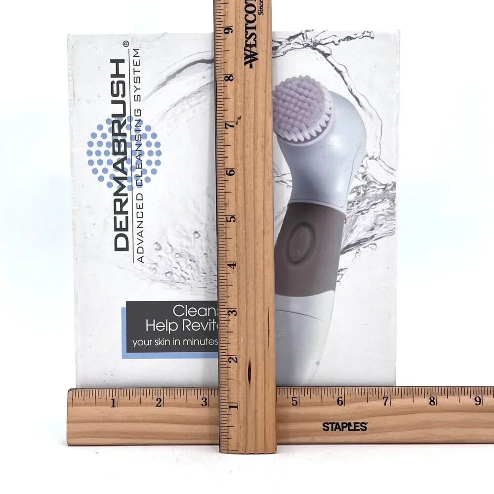 Dermabrush Advanced Skin Cleansing System With 4 Attachments Brush Pumice Sponge - Picture 8 of 11